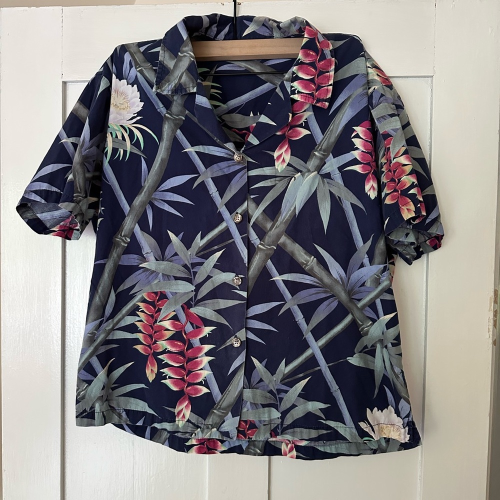 Vintage Floral Hawaiian Shirt 100% cotton